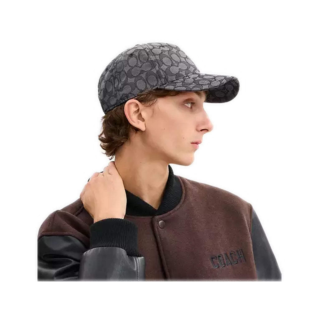 Gorra Coach Gris Curva