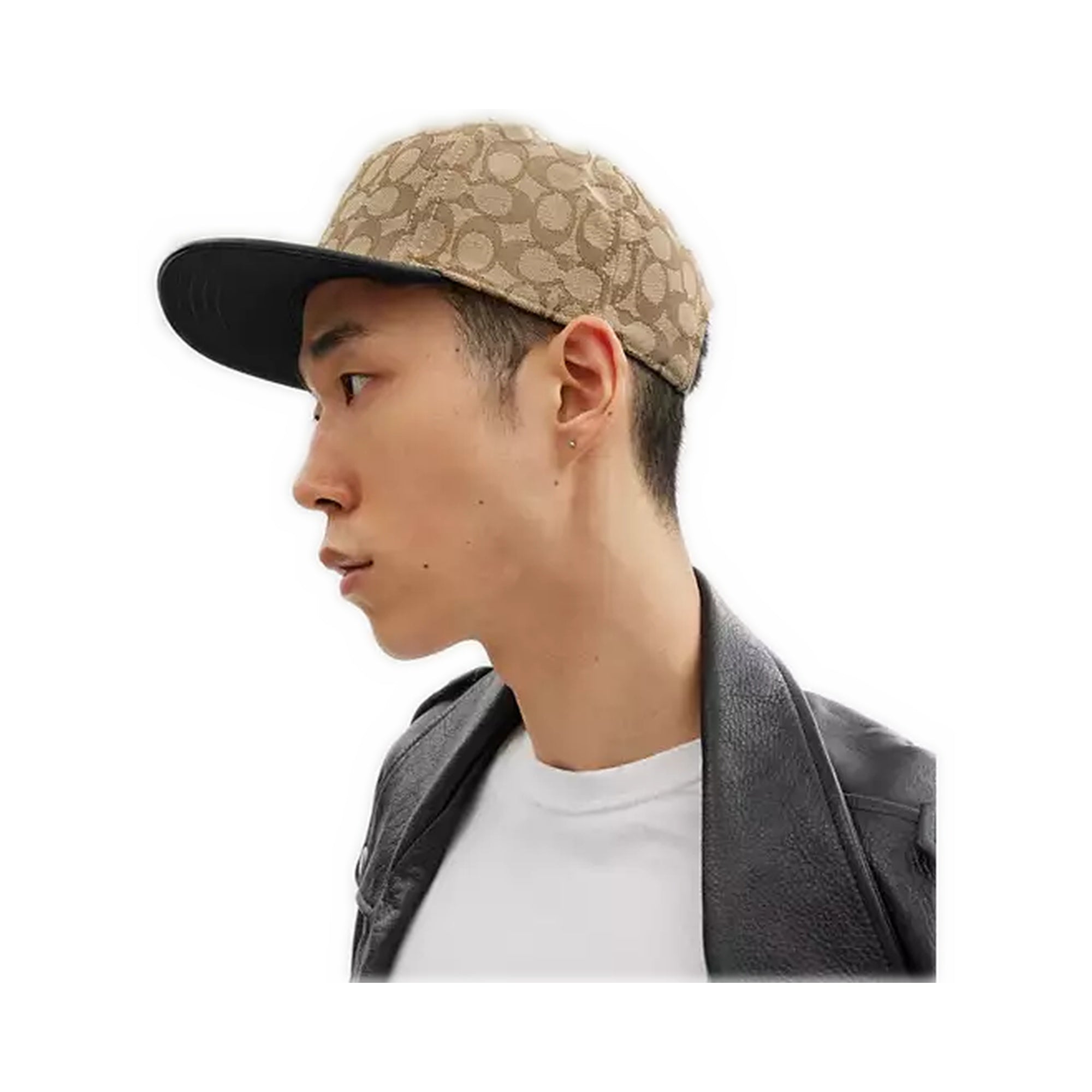 Gorra Coach Jacquard Flat Brim Dorada