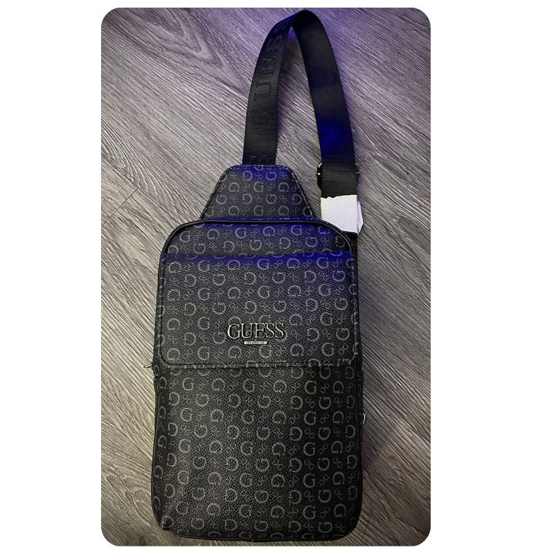 Bolso Sling Guess Negro Holograma