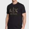 Camiseta armani exchange con dorado