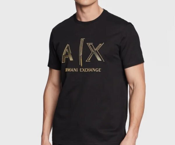Camiseta armani exchange con dorado